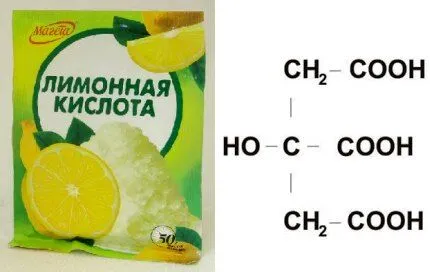 Формула лимонной кислоты
