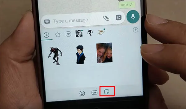 WhatsApp для Android - переход в мессенджер после загрузки и добавления новых стикеров