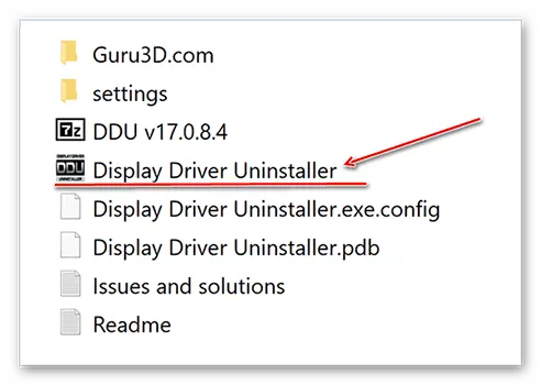 Запуск Display Driver Uninstaller