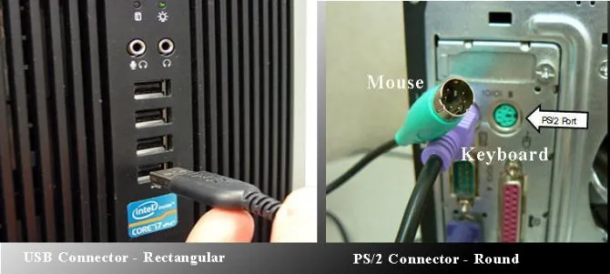 Подключение мышек USB и PS/2