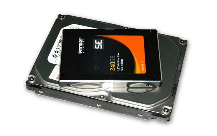 Размеры SSD и HDD в сравнении