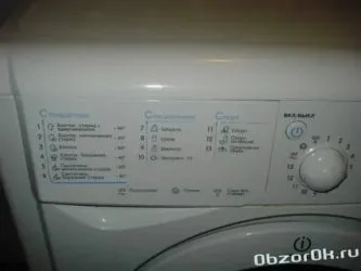 Как включить стиральную машину Индезит?