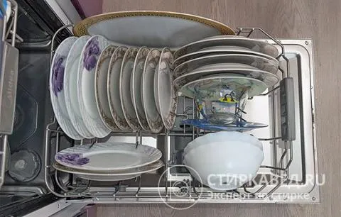 Посудный инвентарь должен быть загружен строго в соответствии с правилами, установленными производителем