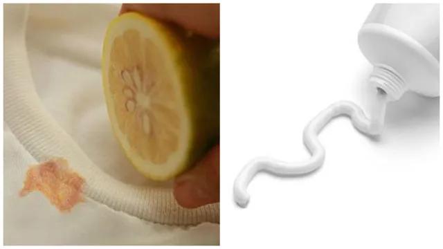 Лимон и зубная паста