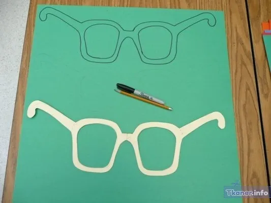 Как сделать очки из картона