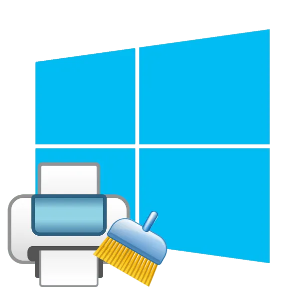 очистка папки с заданиями на печать в Windows