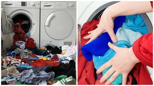 Перегруз белья в стиральной машине