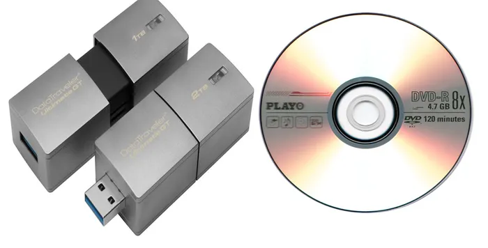Преимущества USB-носителя перед DVD диском