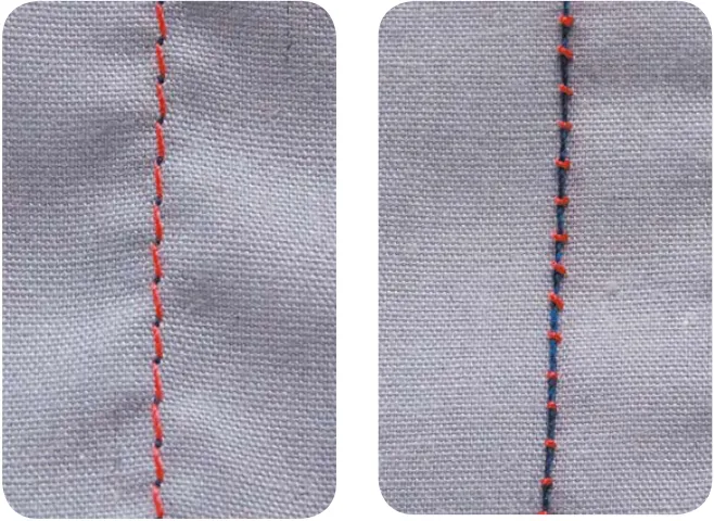 Швейные строчки: настройка размеров, натяжения нити и давления лапки