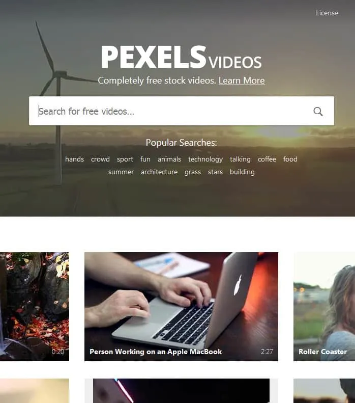 Бесплатный видео банк - Pexels