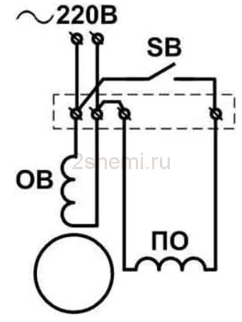 Схема подключения мотора от стиральной машины