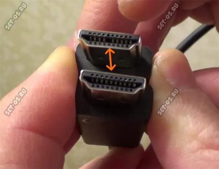 замят пин на HDMI-кабеле