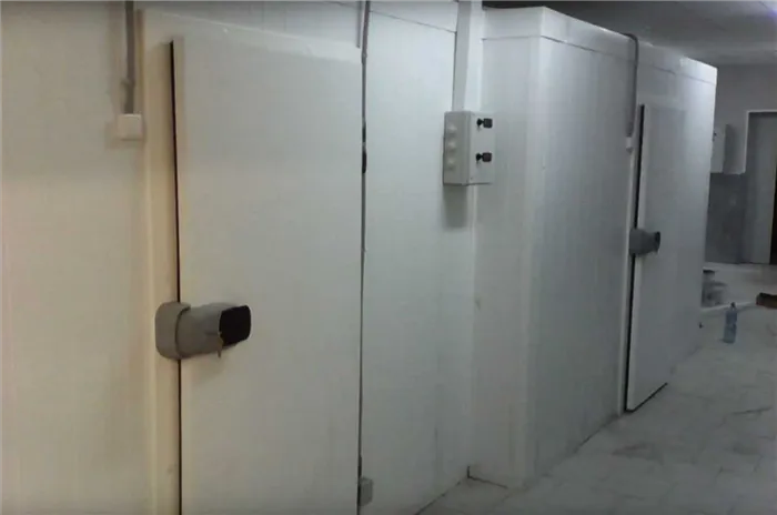 Дверь для холодильной камеры.