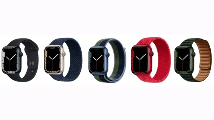 Алюминиевые Apple Watch Series 7 цветов