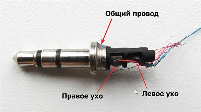 Проводники гарнитуры имеют внутри три соединённых между собой кабеля: два аудиовыхода и один — заземление. С такой компоновкой нужно быть внимательнее.