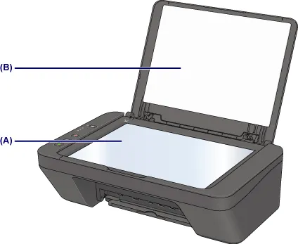 Чистка поверхности сканера принтера Canon