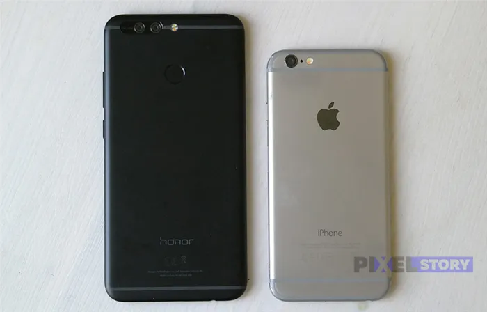 Honor 8 Pro vs iPhone