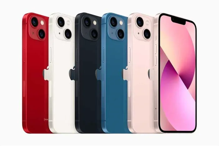 Менее дорогие модели iPhone 13 представлены в пяти цветах