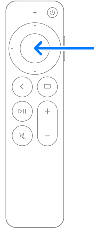 Сенсорная поверхность Touch на пульте ДУ Apple TV Remote.