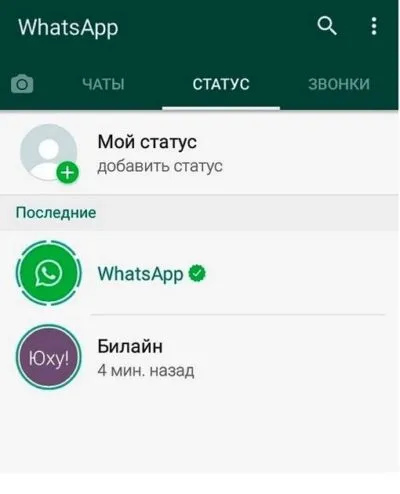 Статус whatsapp