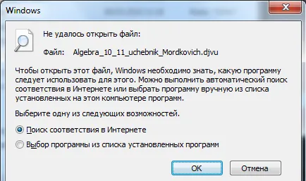 Не удалось открыть файл на Windows
