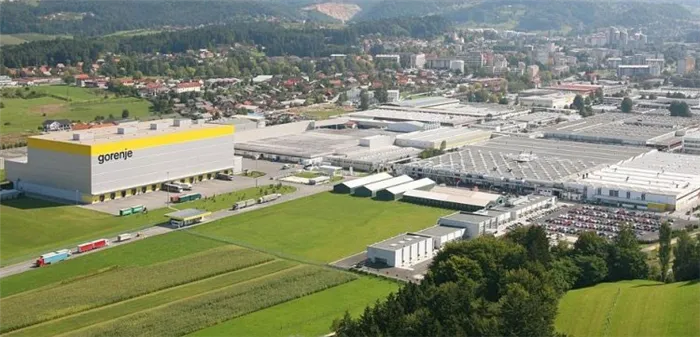 завод где делают СМ Горенье в Словении
