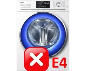 Ошибка E4 в стиральной машине Haier