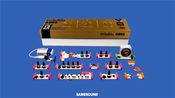Korg littleBits Synth Kit, лучшие синтезаторы для начинающих