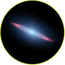 Галактика Сомбреро в инфракрасном диапазоне
