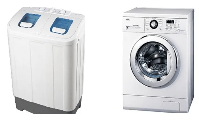 Полуавтоматическая и автоматическая стиральная машины