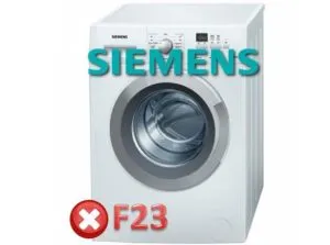 Ошибка F23 в стиральной машине Siemens